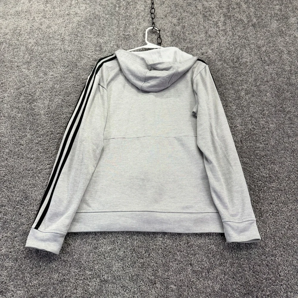Adidas Sweatshirt Mens M Grey Climawarm Full Zip Hoodie